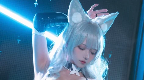Seya-狮砸《碧蓝航线 信浓赛车服》：九尾与机械实验室COS写真插图2